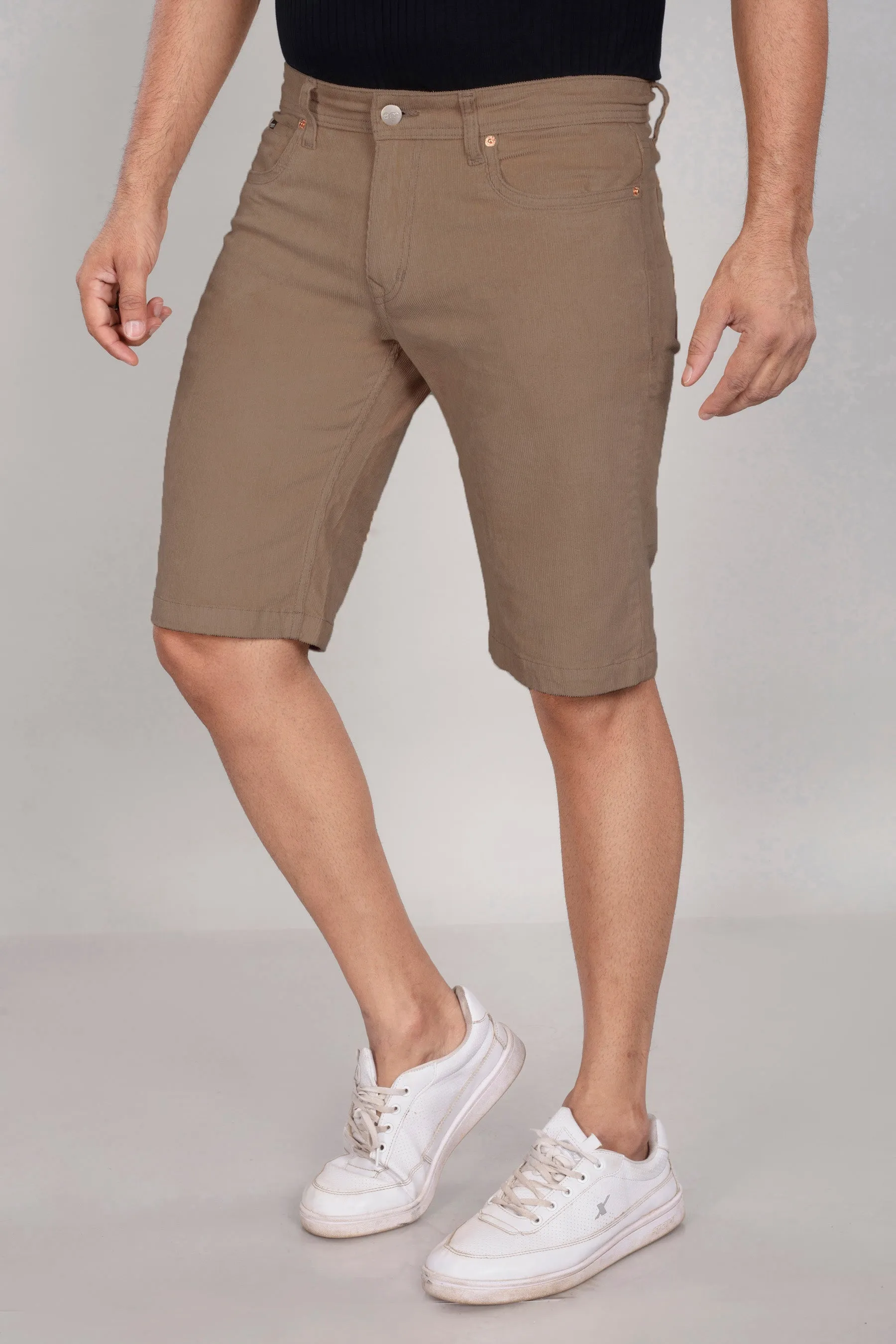 Khaki Corduroy Shorts