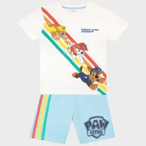 Kids Paw Patrol T-Shirt and Shorts Set