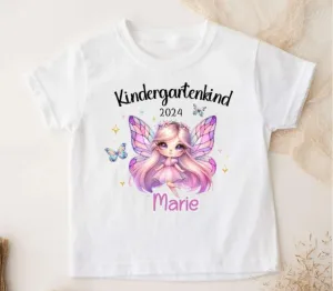 Kindergartenkind T-Shirt Fee personalisiert Kita Kind Mädchen Kindergarten Start