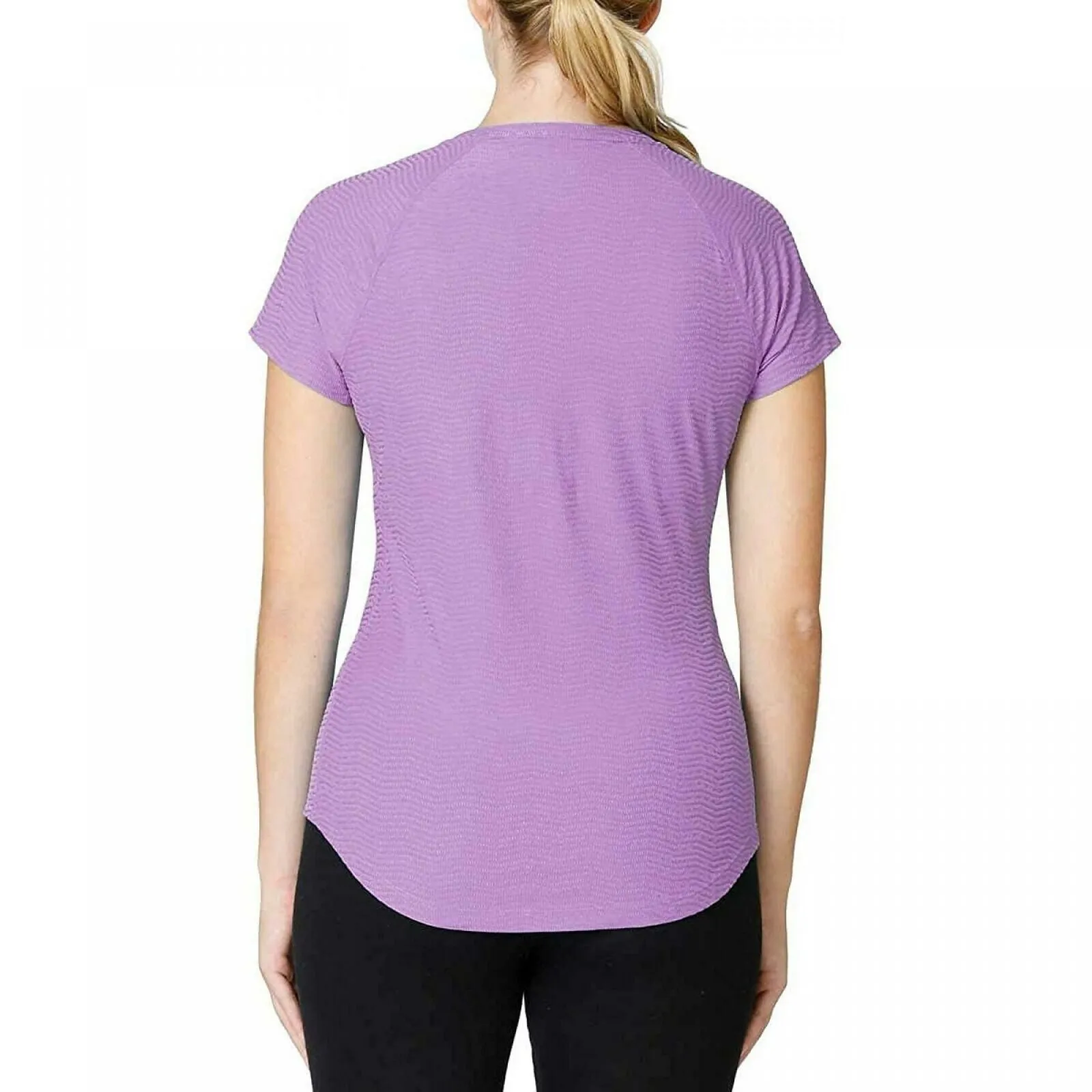 Kirkland Signature Women's Active V-Neck Textured T-Shirt
