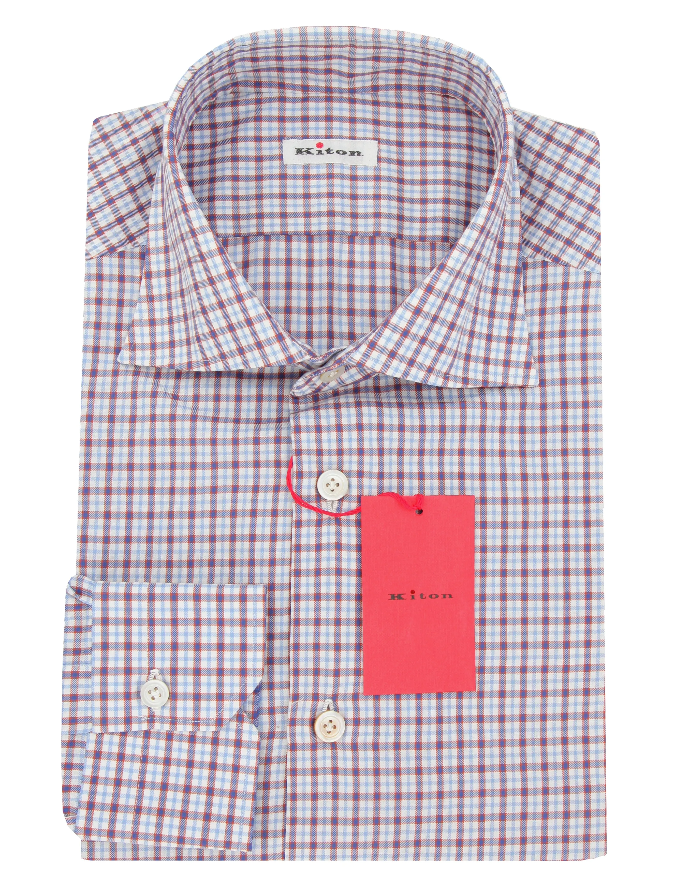 Kiton Blue Shirt - Slim