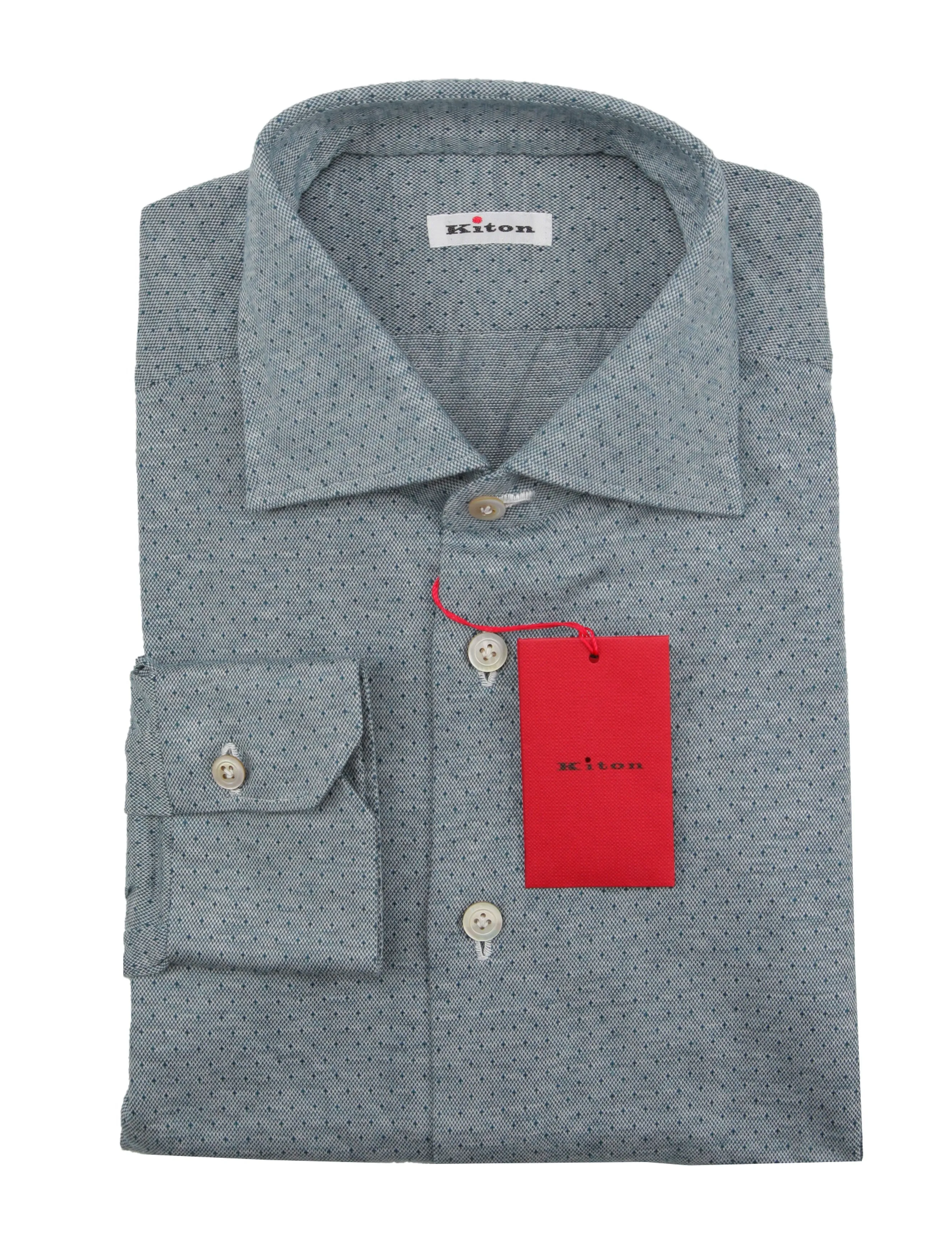 Kiton Blue Shirt - Slim