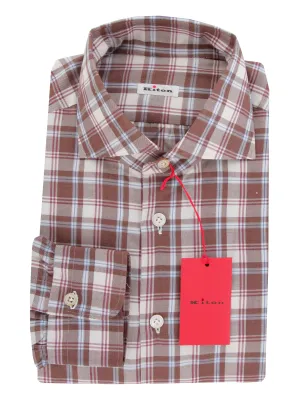 Kiton Brown Shirt - Slim