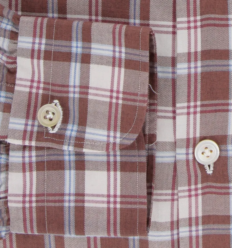 Kiton Brown Shirt - Slim