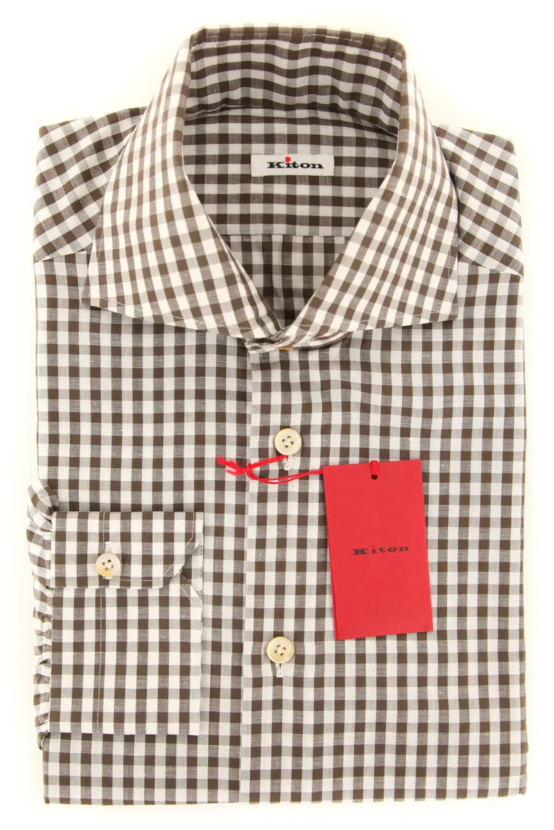 Kiton Brown Shirt - Slim