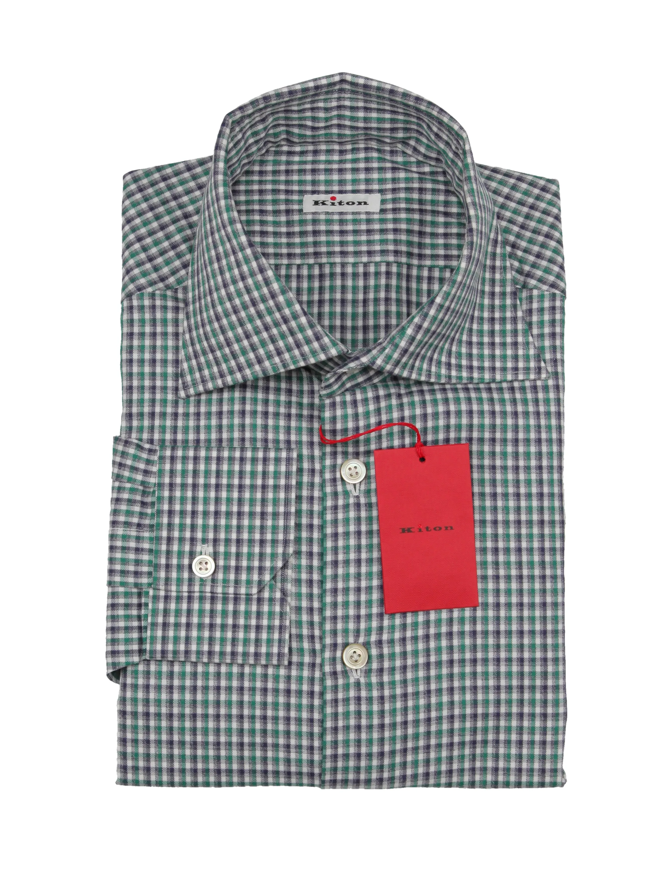 Kiton Green Shirt - Slim