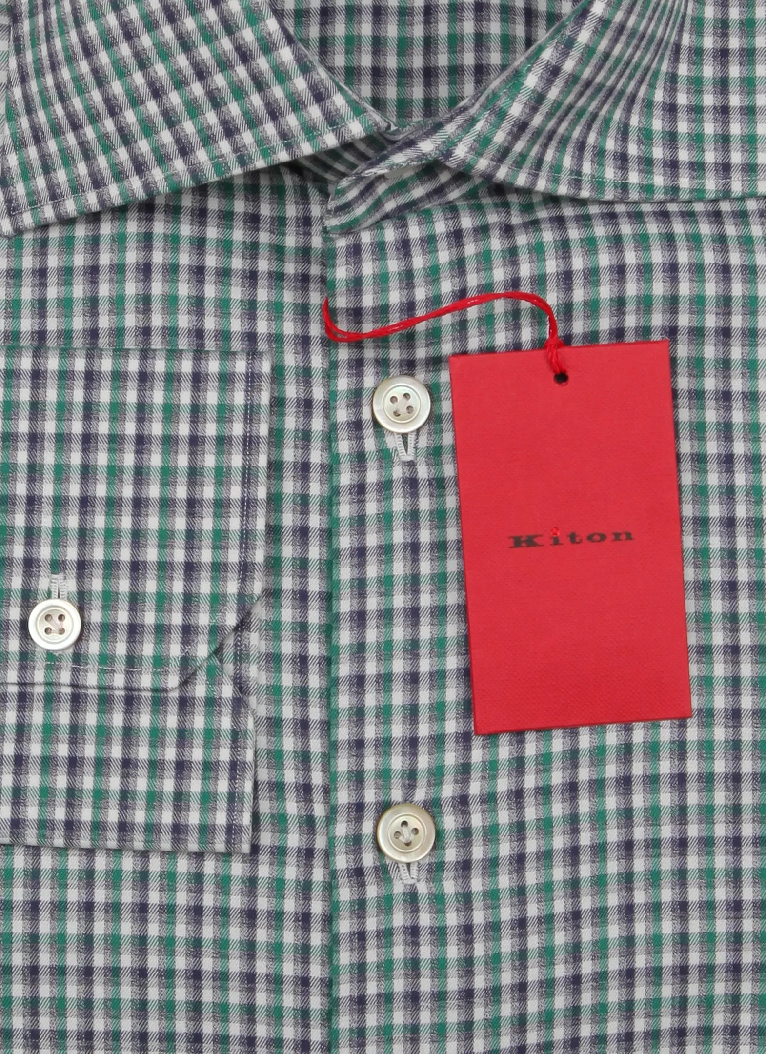 Kiton Green Shirt - Slim