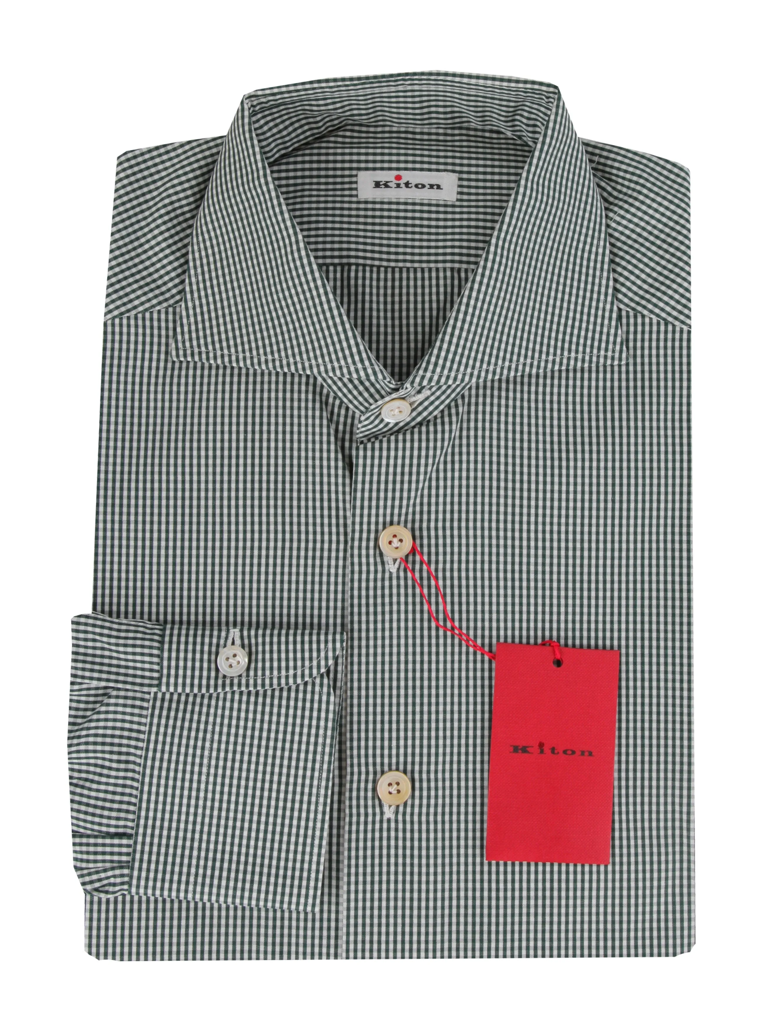 Kiton Green Shirt - Slim