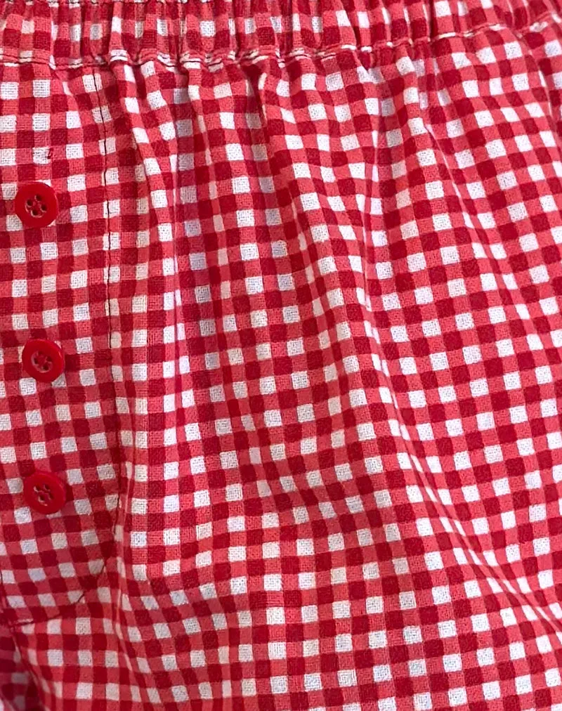 Laboxe Boxer Shorts in Red Gingham
