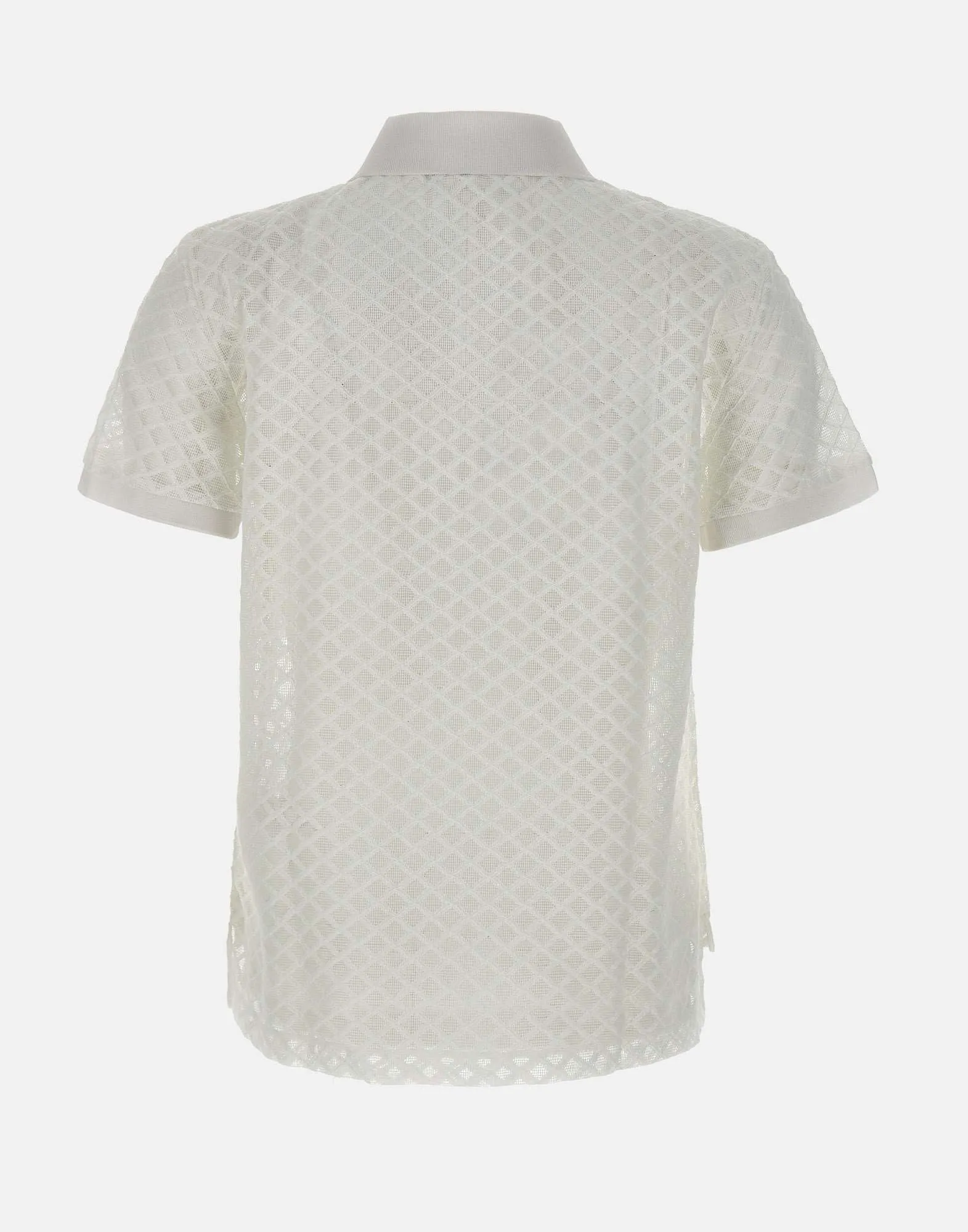 Lacoste Lace Polo White Slim Fit