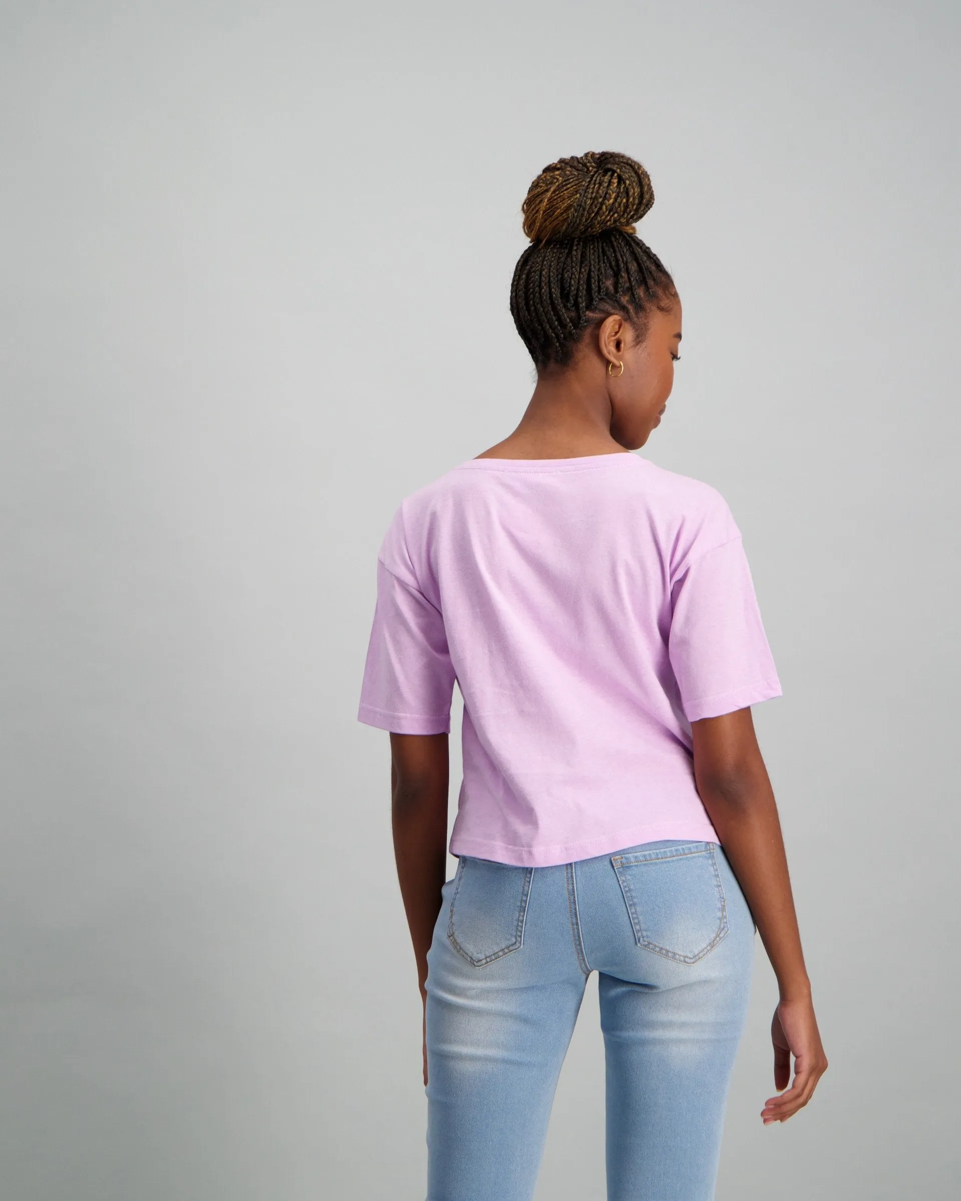 Ladies Boxy Horizon T-Shirt - Lilac