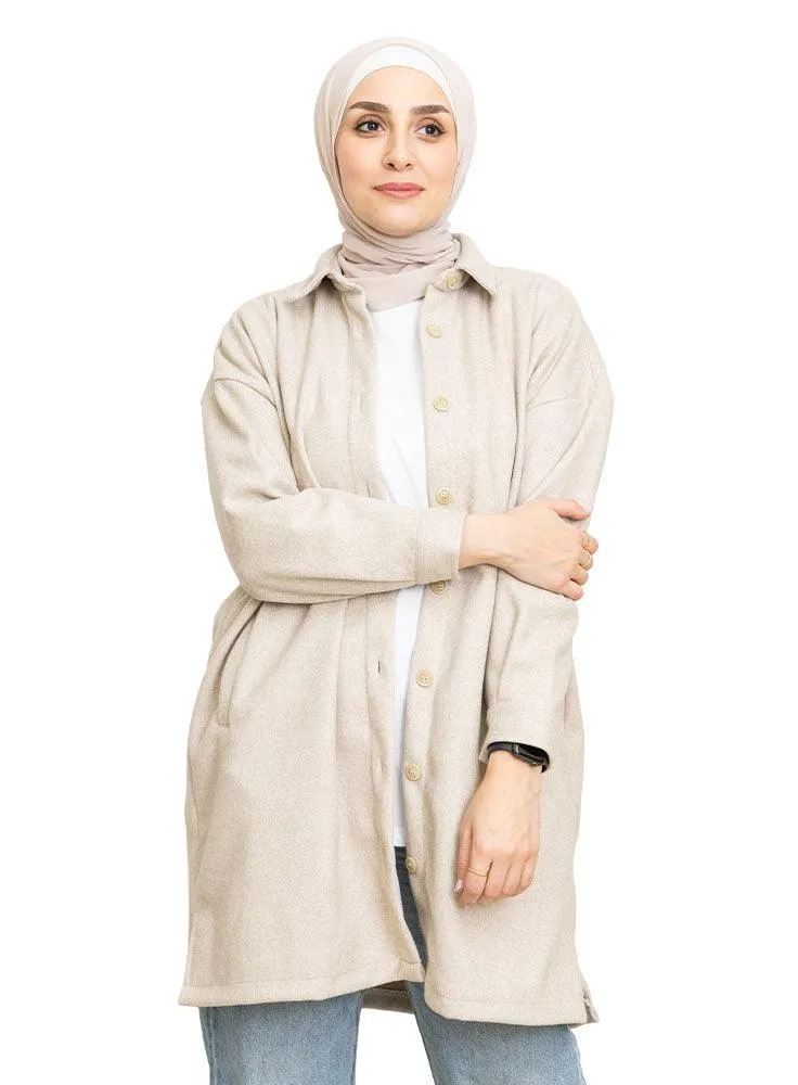 Latte Feather Shirt