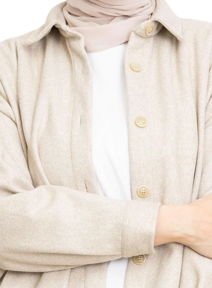 Latte Feather Shirt