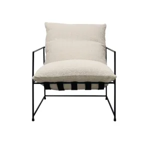 Lauro Club Chair - Cream Boucle