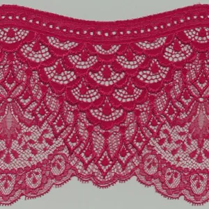 Leavers Trimming Lace #53 Rose Red