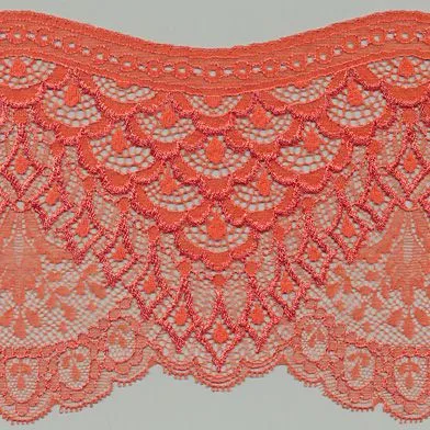 Leavers Trimming Lace #55 Flamingo