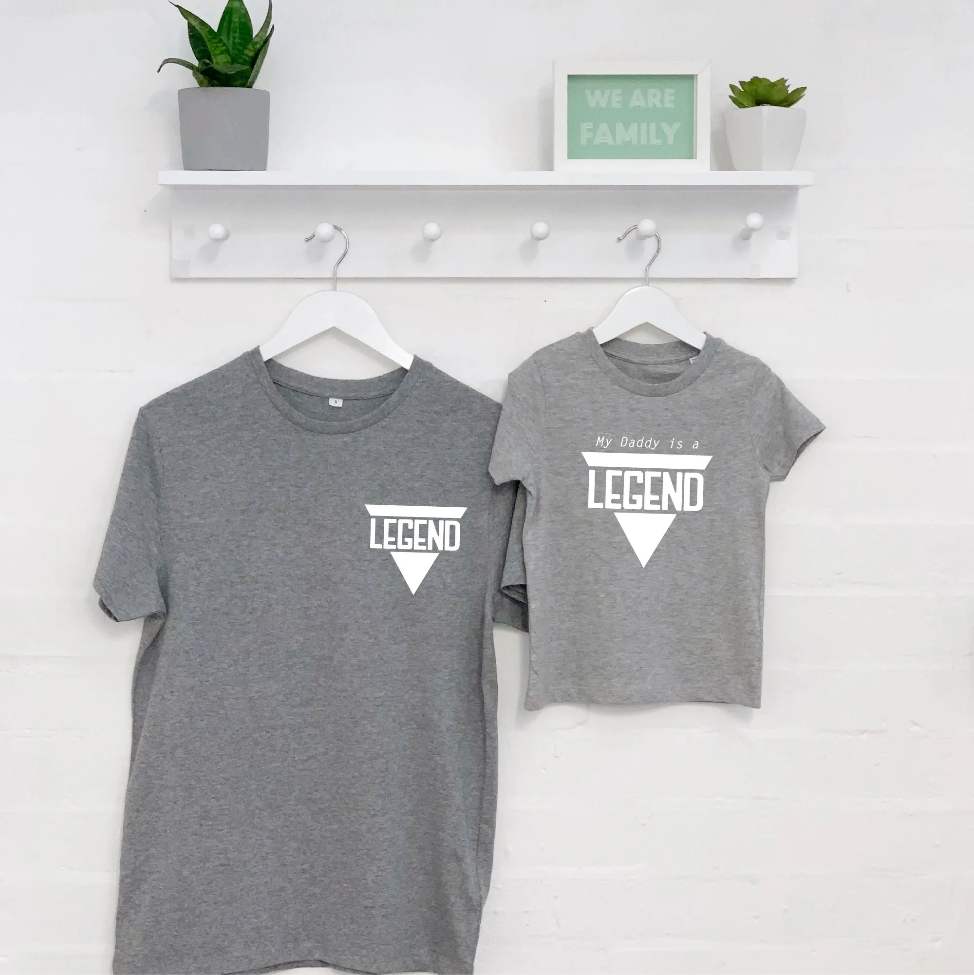 Legend' Father And Son T Shirt And Babygrow Set