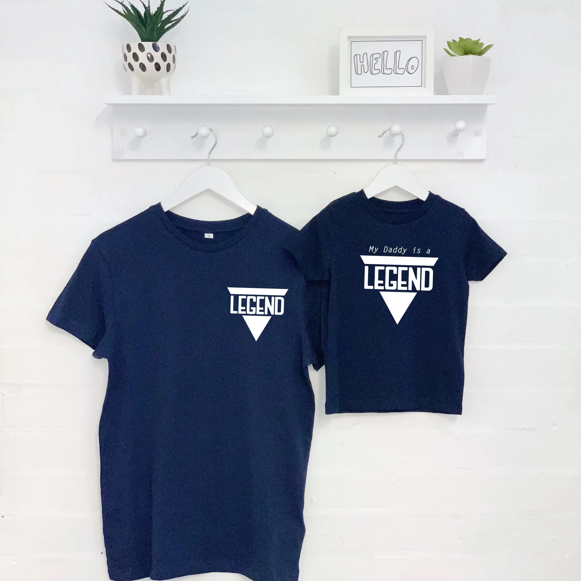 Legend' Father And Son T Shirt And Babygrow Set