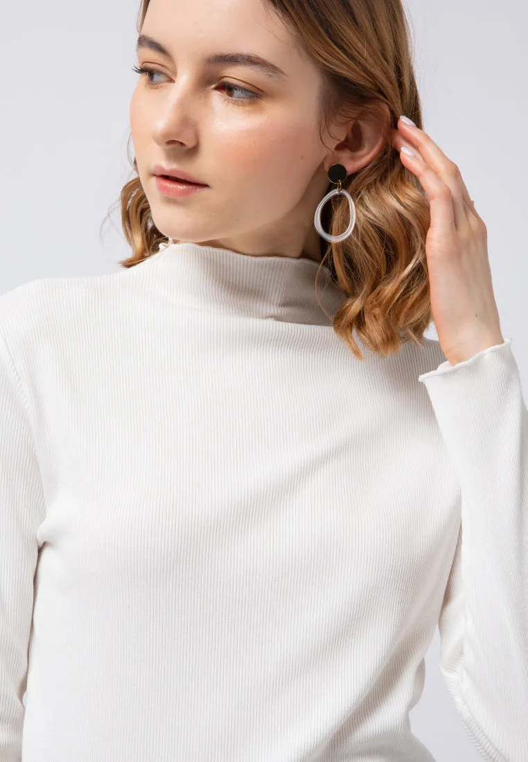 Lettuce Hemline Long Sleeve Top
