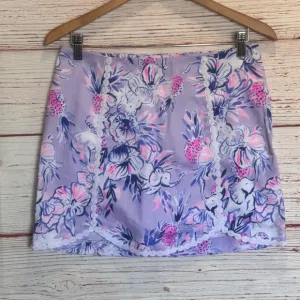 Lilly Pulitzer Patty Skort in Light Lilac Verbena Trunks in The Air Sz 4