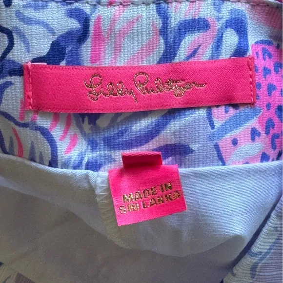 Lilly Pulitzer Patty Skort in Light Lilac Verbena Trunks in The Air Sz 4