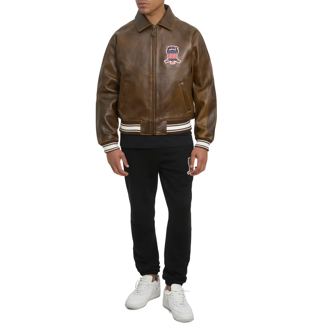 Limited Edition Avirex Vintage Fashion Bomber Leather Jackets For Sale