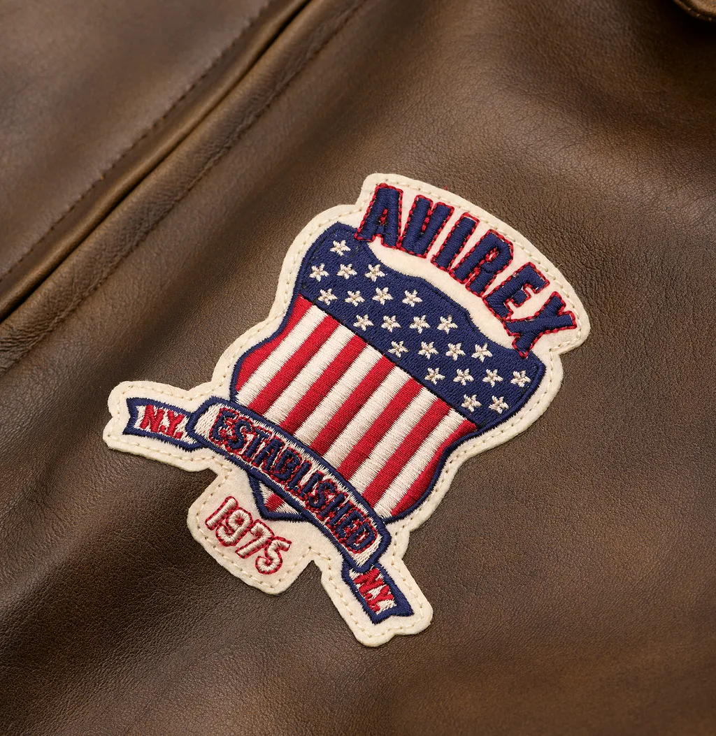 Limited Edition Avirex Vintage Fashion Bomber Leather Jackets For Sale