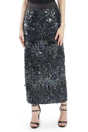Long sequin skirt