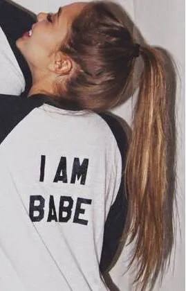 Long Sleeve Top If Lost Return To Babe/ I Am Babe Couple Clothes Lovers Casual T Shirt