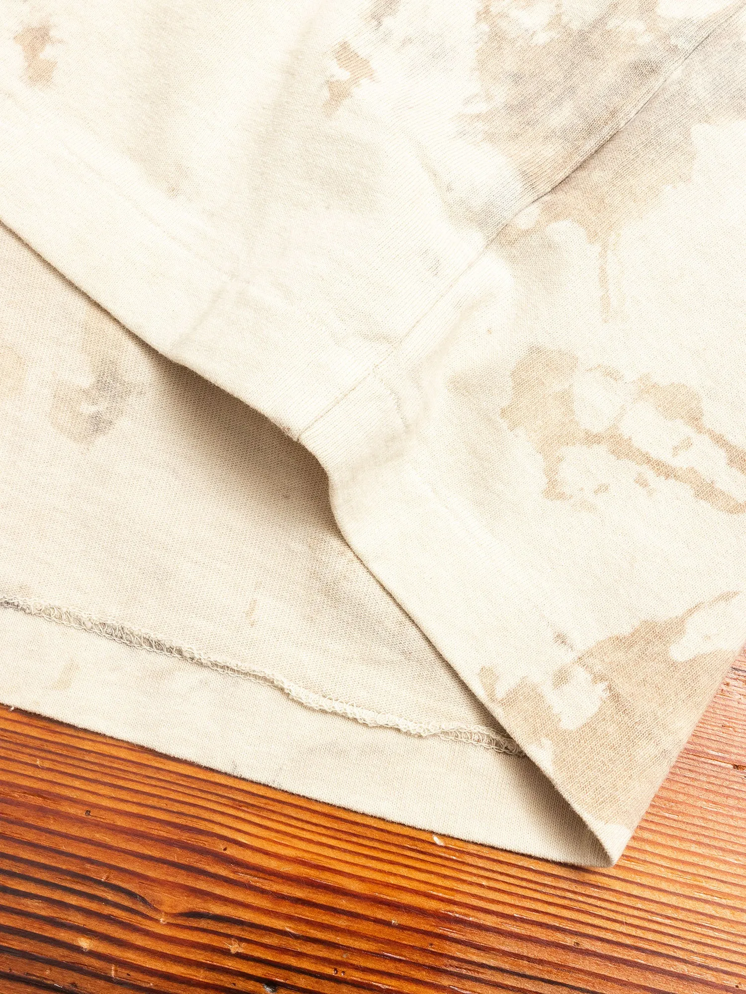Long Sleeve University T-Shirt in Fossil Tie Dye