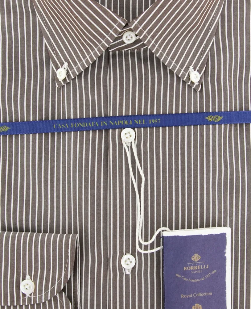 Luigi Borrelli Brown Shirt - Slim
