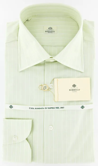 Luigi Borrelli Green Shirt – Size: 16 US / 41 EU