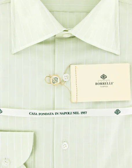 Luigi Borrelli Green Shirt – Size: 16 US / 41 EU