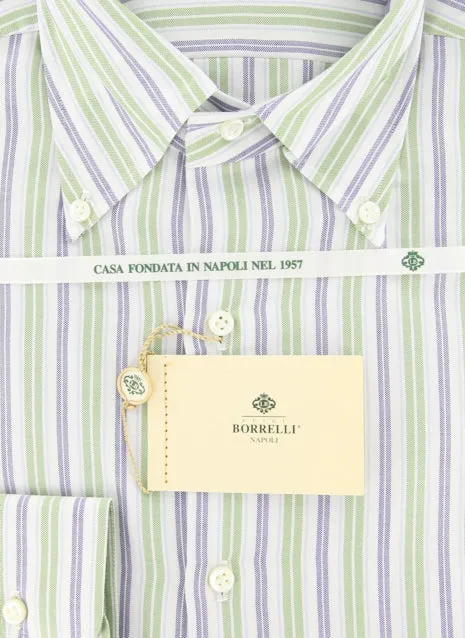 Luigi Borrelli Green Shirt - Slim