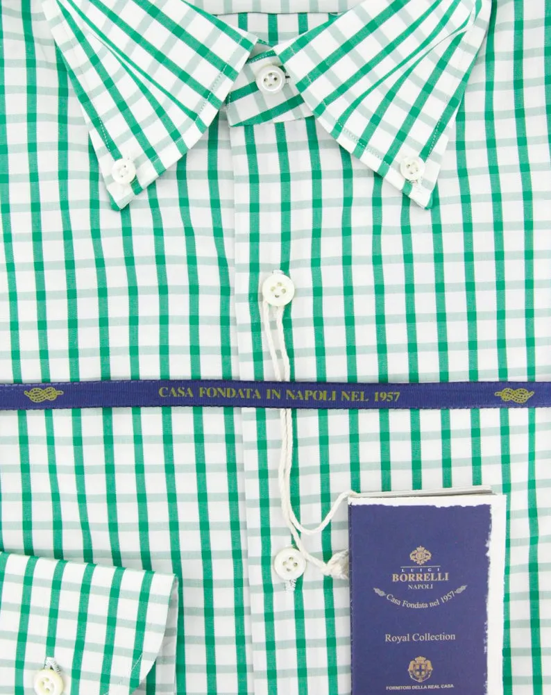 Luigi Borrelli Green Shirt - Slim
