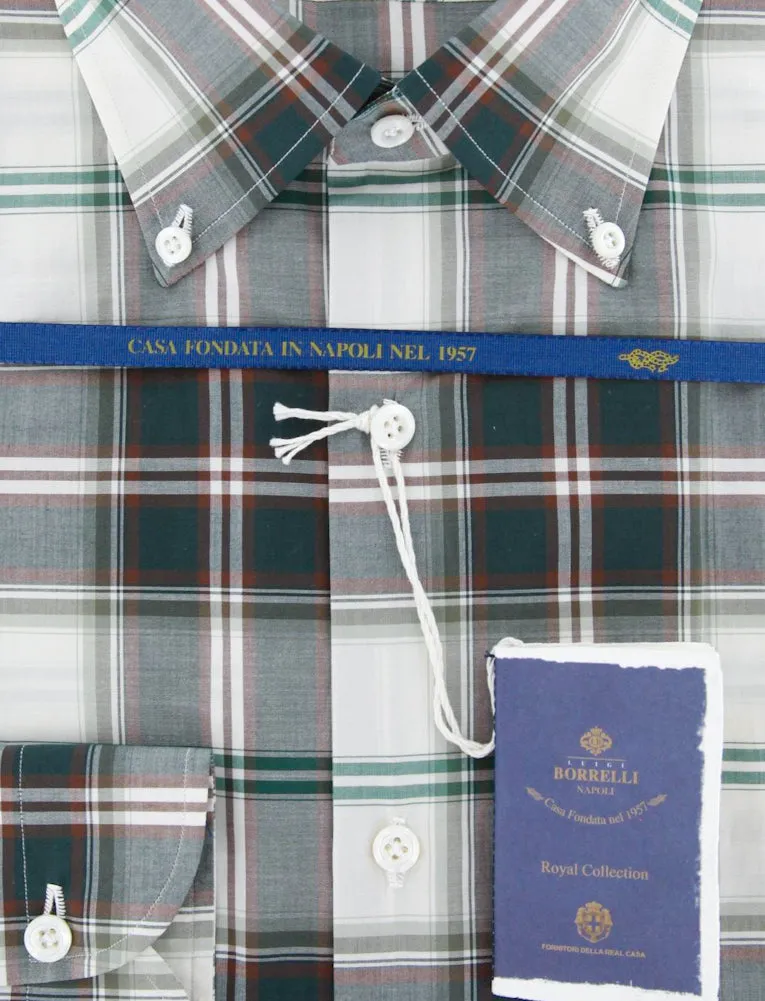 Luigi Borrelli Green Shirt - Slim