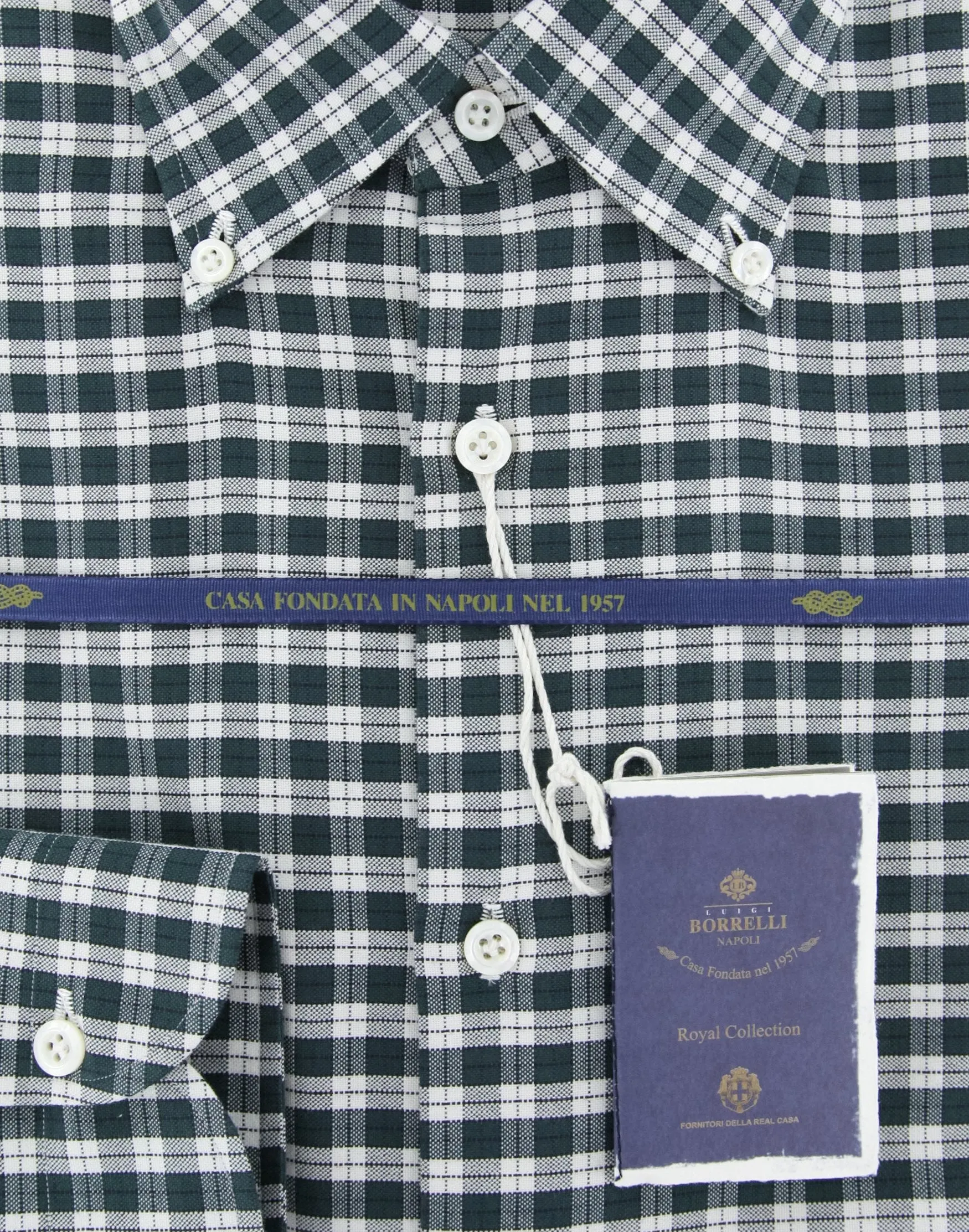 Luigi Borrelli Green Shirt - Slim