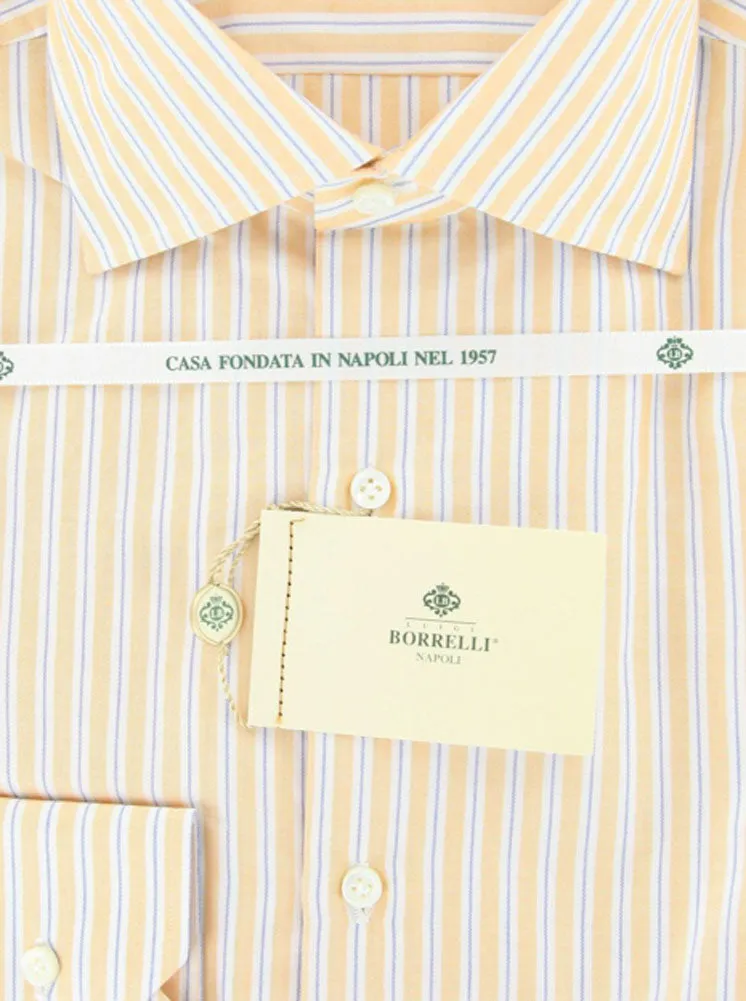 Luigi Borrelli Orange Shirt - Slim