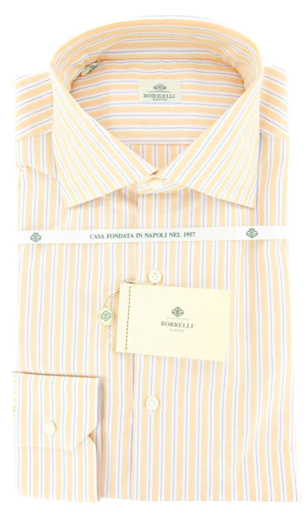 Luigi Borrelli Orange Shirt - Slim