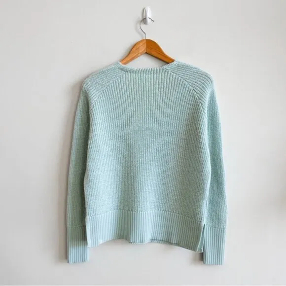 LULULEMON • Merino Wool V-Neck Sweater in Delicate Mint • XS/S