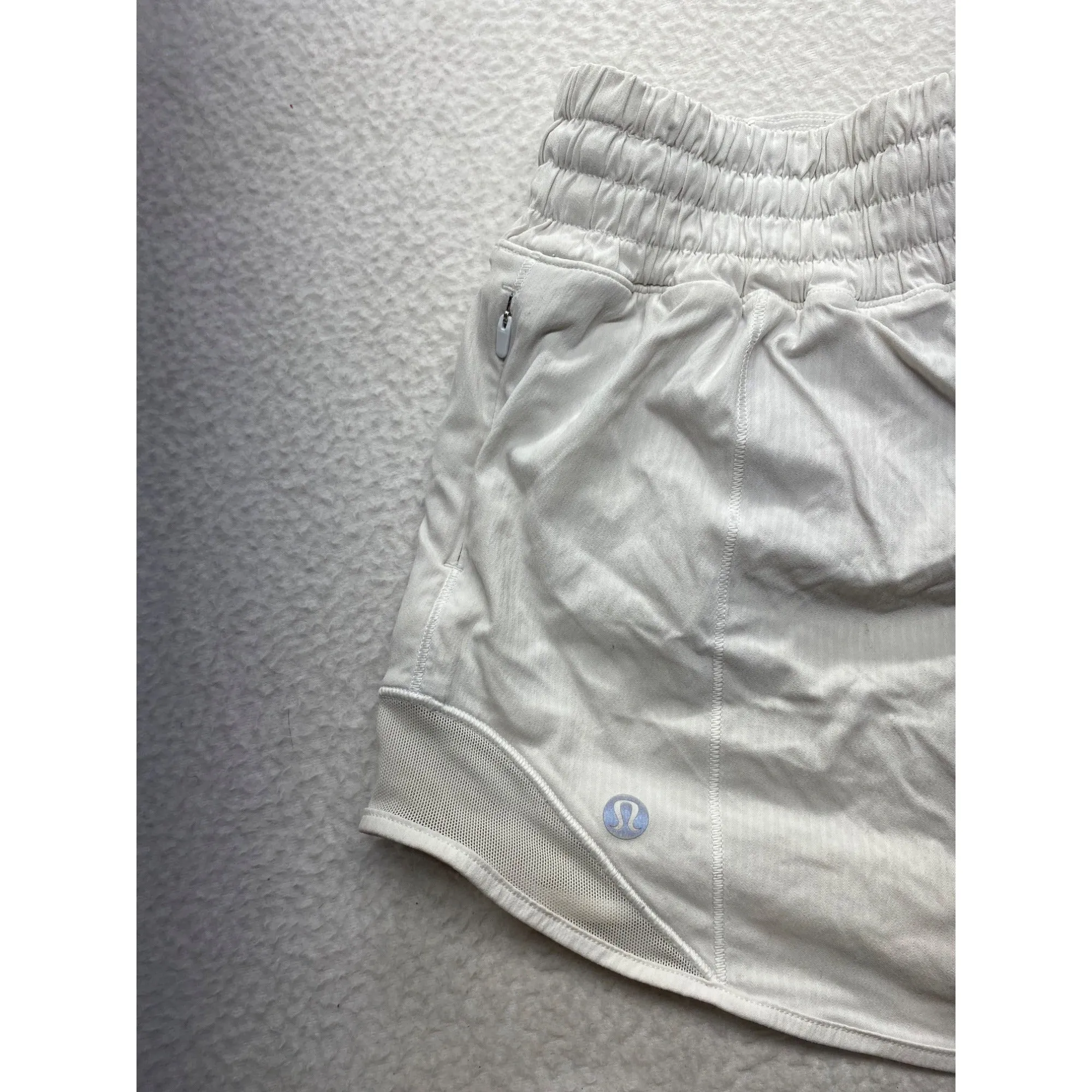 Lululemon Womens White Swiftly Relaxed Fit Athletic Running Shorts #7323