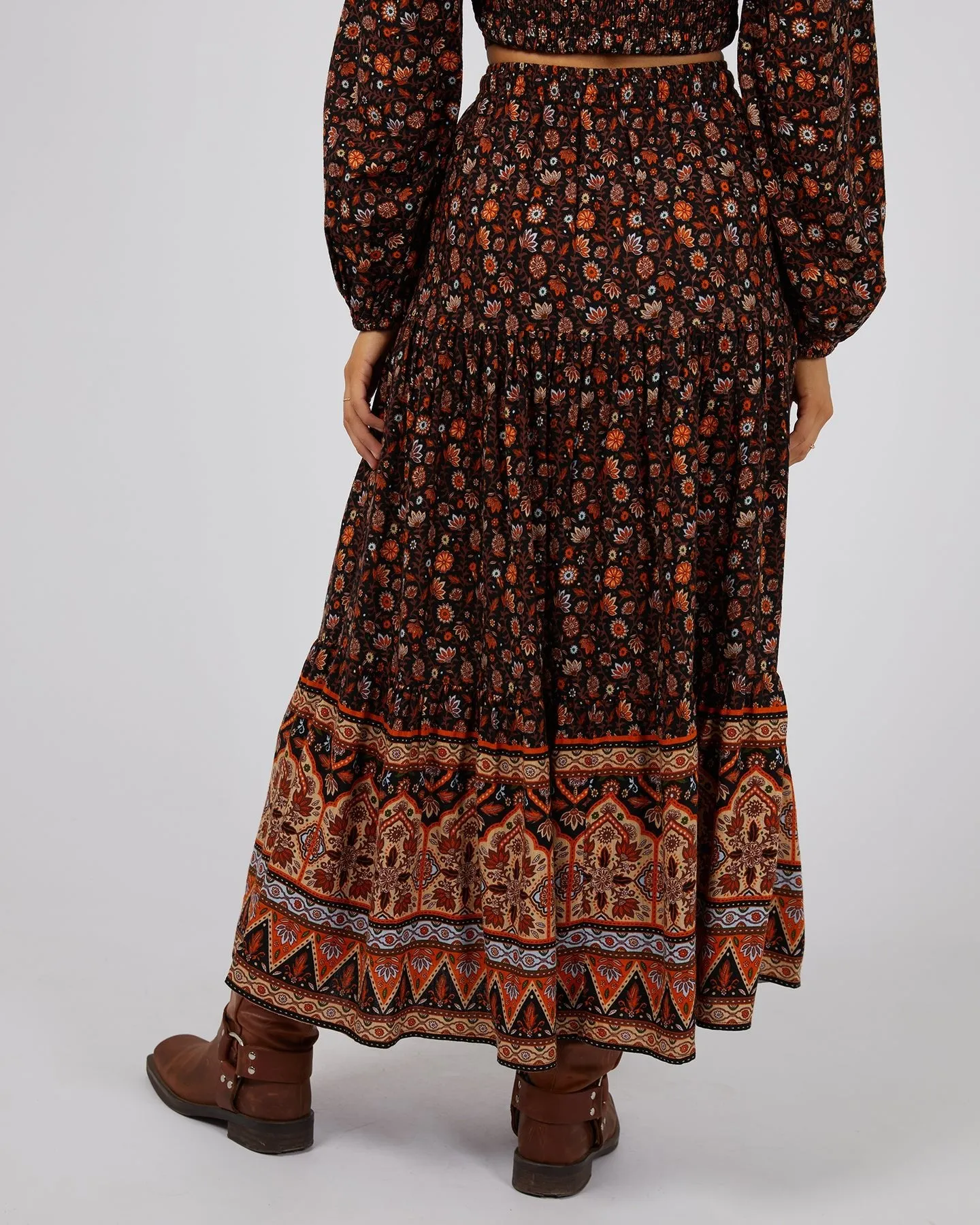 Luna Floral  Print Maxi Skirt
