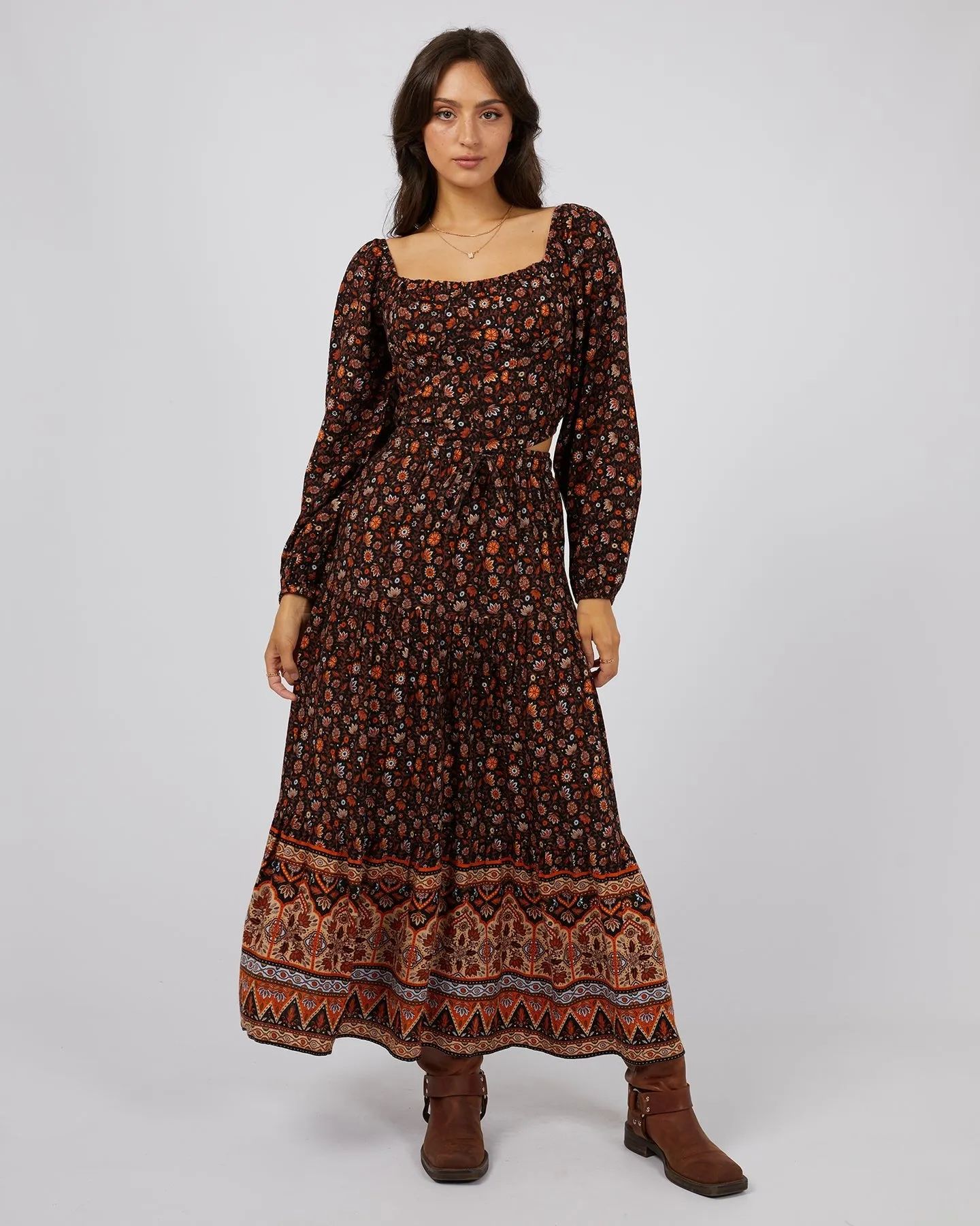 Luna Floral  Print Maxi Skirt