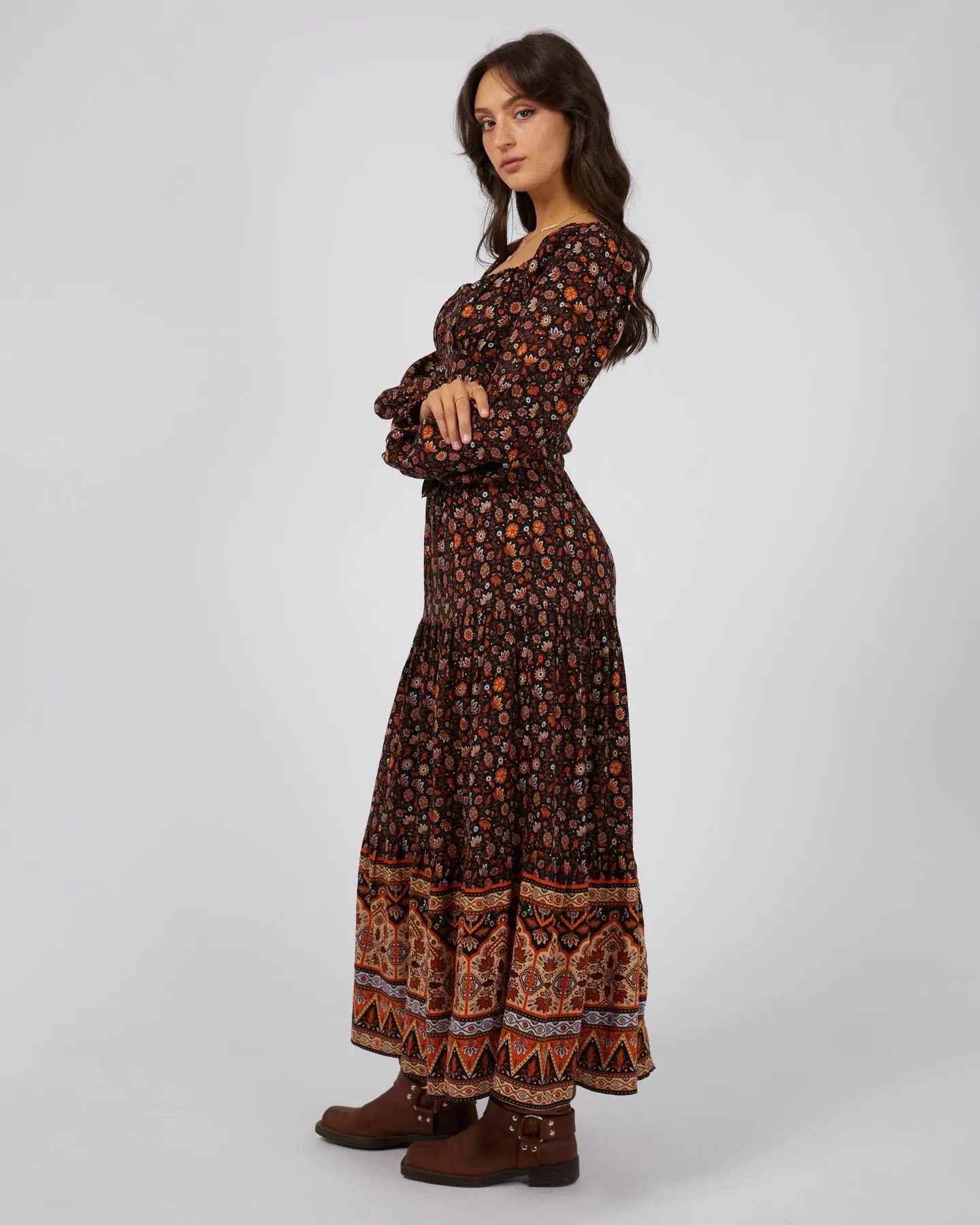 Luna Floral  Print Maxi Skirt