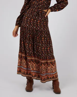 Luna Floral  Print Maxi Skirt