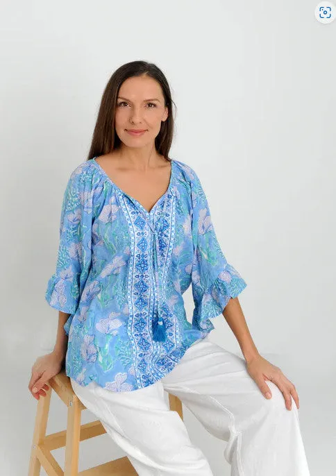 Maldives Top - Blue