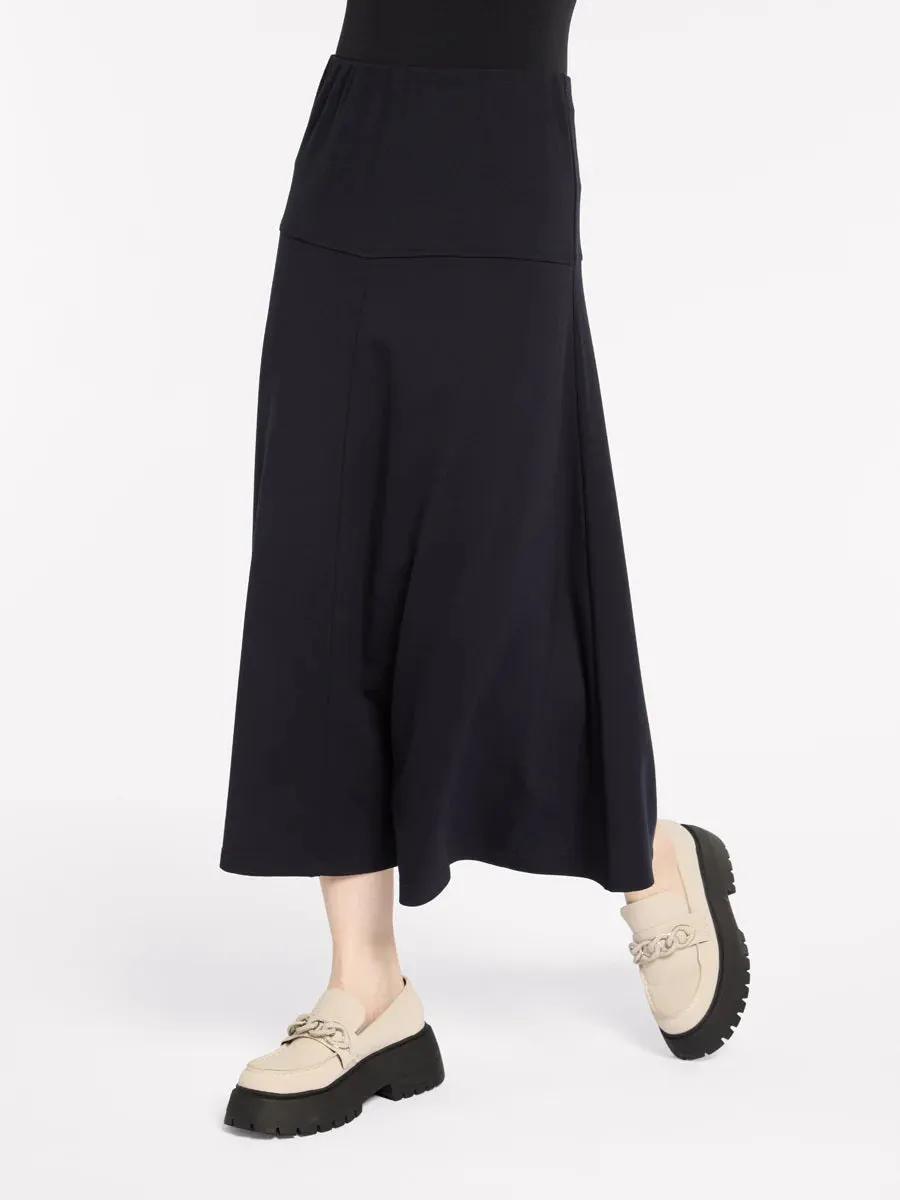MARCO POLO - Navy Fit and Flare Ponte Skirt - YTMP5043