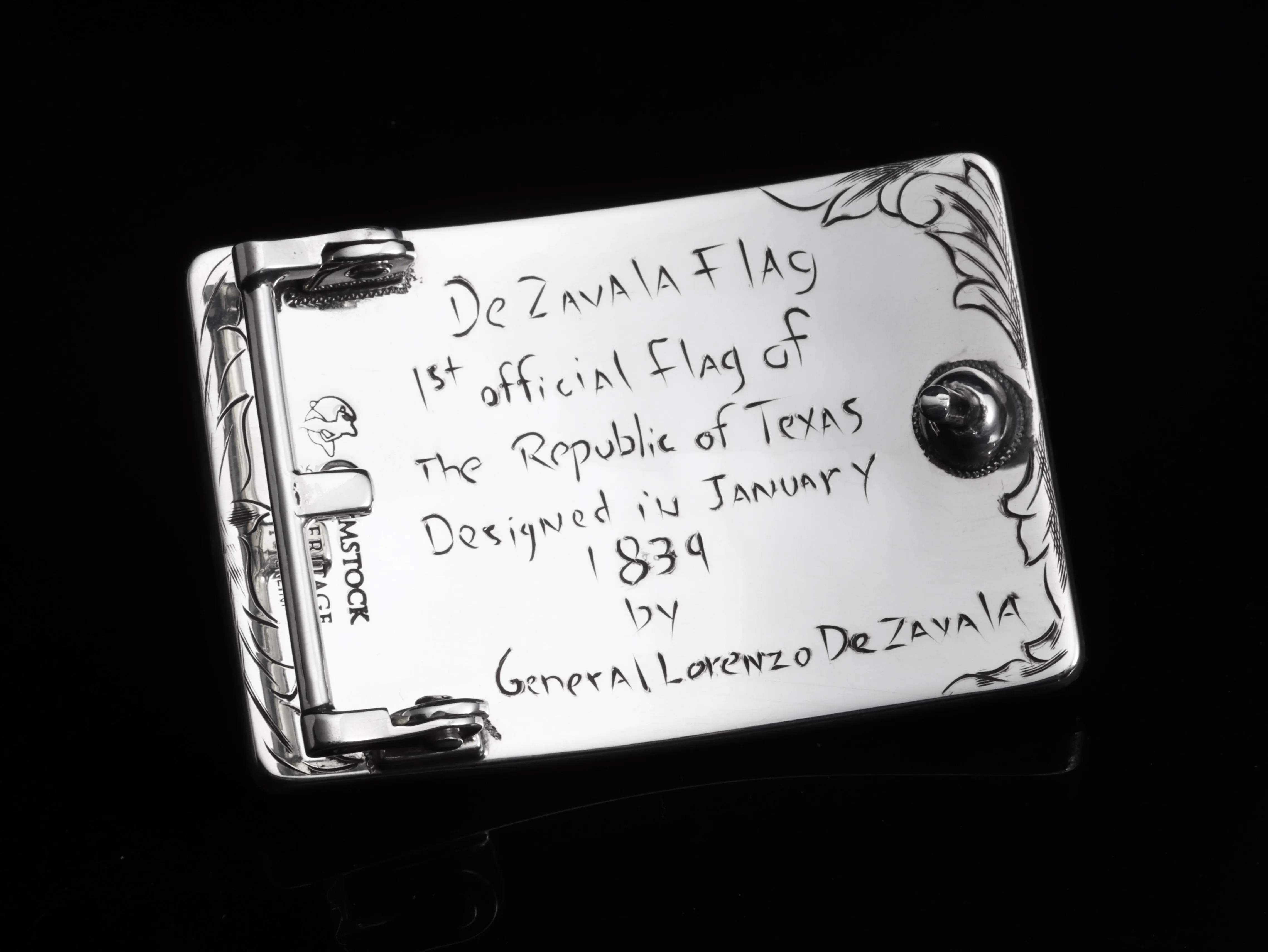 Mason Texas Flag- Zavala, White Gold