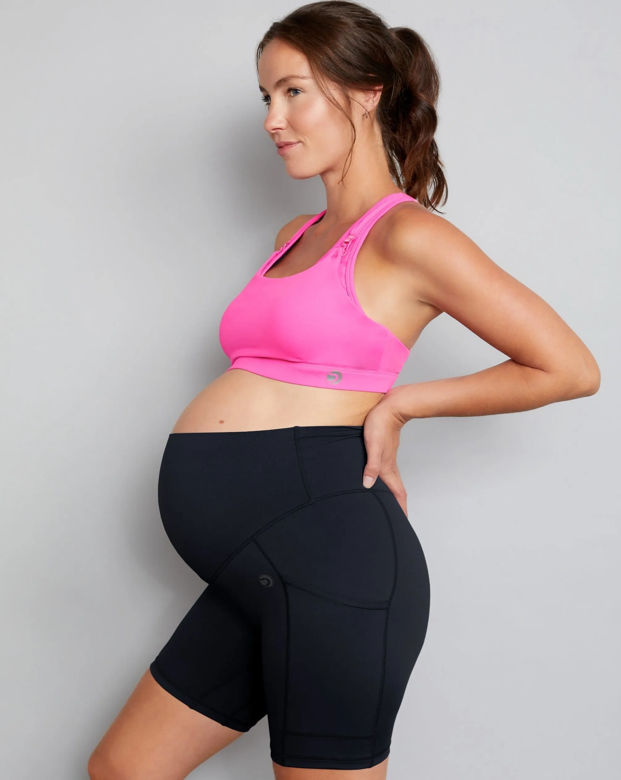 Maternity Shorts - Jet Black