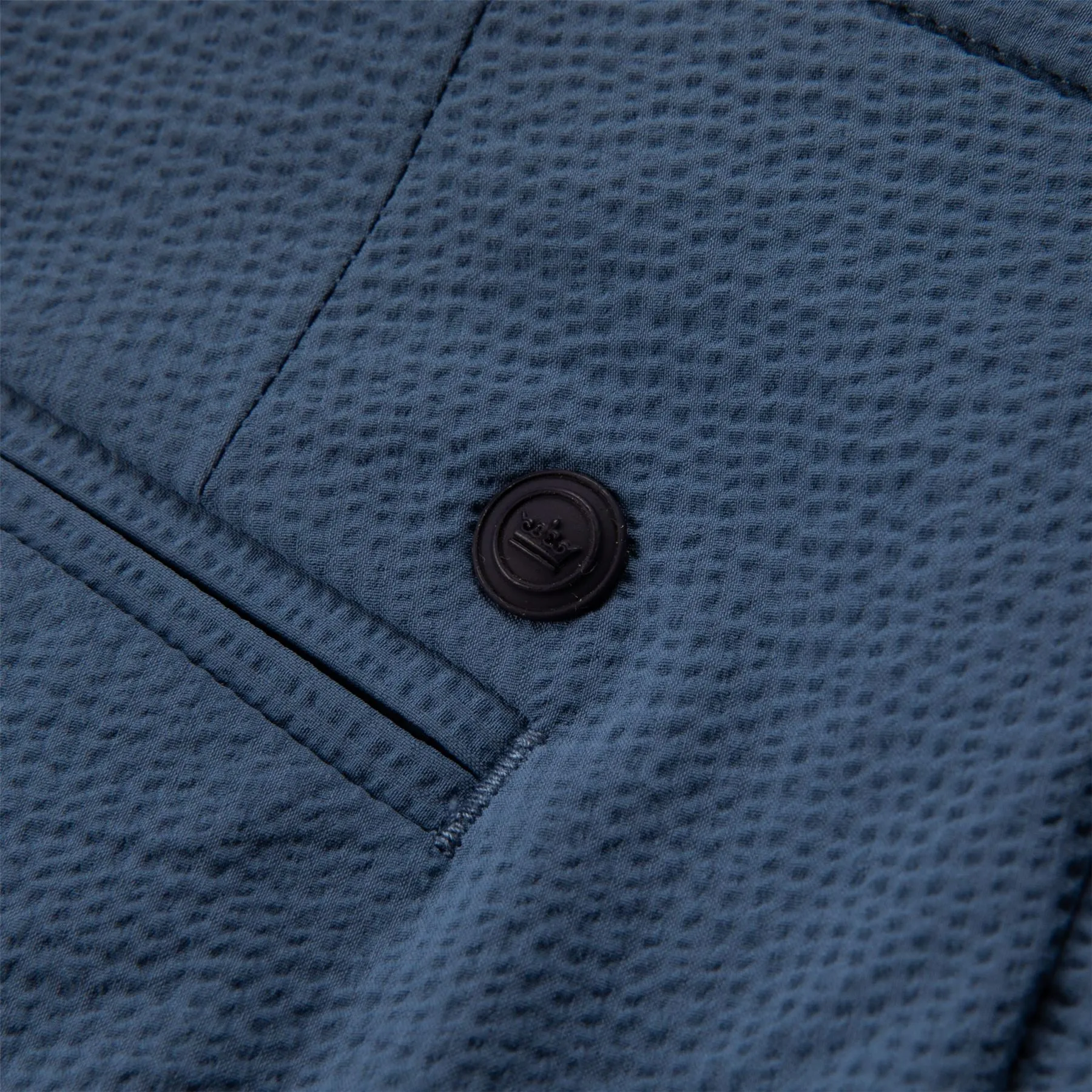 Matlock Seersucker Performance Shorts Ocean Blue